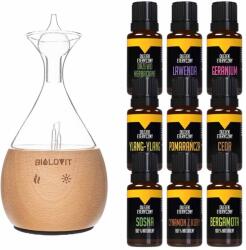 Bilovit Set nebulizator de uleiuri esențiale Bilovit + 9 uleiuri esențiale