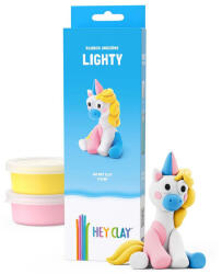HEY CLAY Figura Unikornis Kék Lighty