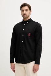 Tommy Hilfiger pamut ing galléros, fekete, regular, MW0MW40890 - fekete M