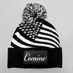 Cocaine Life Téli sapka Cocaine Life Stars and Stripes winter beanie Black