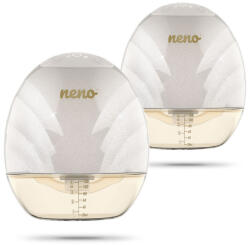 Neno Perla Twin Elektromos Dupla Handsfree Anyatej Mellszívó - 3 Fázis, 9 Szint, USB-C Töltés, 19/22/26mm Mellpajzs, 120ml Tejtartály