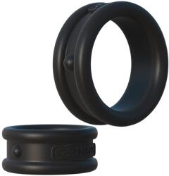 Pipedream Fantasy C-Ringz - pénisz- és heregyűrű (fekete) - sexshopcenter