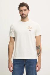 Tommy Hilfiger pamut póló - bézs XL - answear - 18 790 Ft