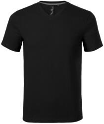 MALFINI Férfi póló Action V-neck - Fekete | 2XL (7000117)