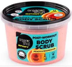 Organic Shop edzés utáni testradír őszibarackkal és magnéziummal, 250 ml - hairpower