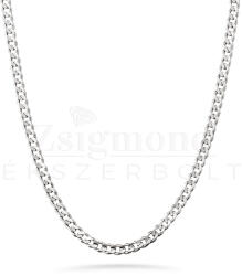  Ezüst férfi tömör Panzer nyaklánc - 50 cm / 5 mm (AG28737) AG28737