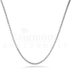  Ezüst tömör velencei kocka férfi nyaklánc - 50 cm / 2 mm (AG28726) AG28726