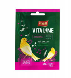 Vitapol Vitaline Éneklést Serkentő | Kiegészítő táplálék hullámos papagájoknak és kanáriknak - 20 g