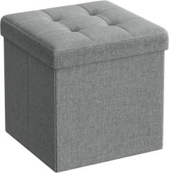  Taburet cu spatiu de depozitare OTTOMAN 30x30 cm, gri