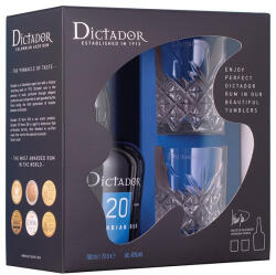 Dictador 20Y DD Rum 0, 7l 40%+1 pohár - delfinbuvar
