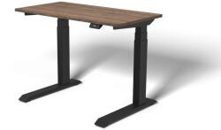 Liftor Magic, 118x60x2, 5 cm, Tölgy Santa Fe Vintage, Tölgy Santa Fe Vintage/Fekete, állítható magasságú asztal