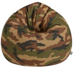 LazyBag Gyermek Lazy Manó babzsák terepmintás