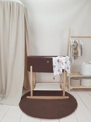 TOLO Mózes kosár Teddy fa alappal - barna