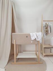 TOLO Mózes kosár Teddy fa alappal - bézs