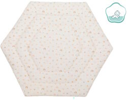 Fillikid betét hatszögletű utazójárókába 124cm átmérőjű bézs szivárványos