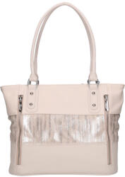 Karen N 087 bézs ezüst rostbőr női táska