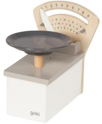 Goki 51504 fa mechanikus játék konyhamérleg, szürke-fehér (51504)