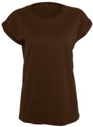 Build Your Brand Bluză lejeră cu mânecă scurtă pentru femei - Ciocolatie | XL (BY021-1000391022)