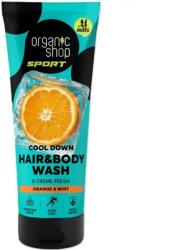 Organic Shop Cool down sampon és tusfürdő naranccsal és mentával, 200 ml - hajvarazs