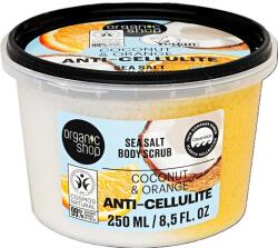 Organic Shop Anti-Cellulite tengeri sós testradír kókusszal és naranccsal, 250 ml - hajvarazs