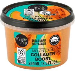 Organic Shop Collagen Boost shea cukros testradír sárgadinnyével, 250 ml