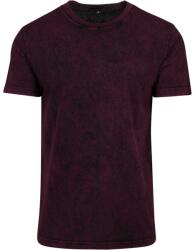 Build Your Brand Tricou pentru bărbați Acid Washed - Berry / neagră | L (BY070-1000228392)