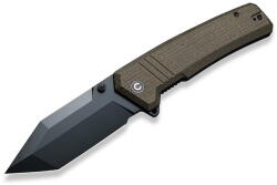 CIVIVI Bhaltair C23024-3 Green Burlap Micarta kés (C23024-3)