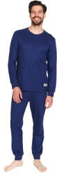 DN Nightwear Marcus férfi pamutpizsama, sötétkék, XL