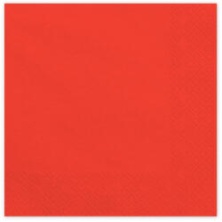  Szalvéta 33 x 33 cm 3 Rétegű 20 lap/Csomag Vörös (SP33109007)