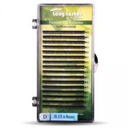 Long Lashes Flat pilla D / 0, 15 - 8mm (LLFD8150008)