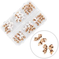  Körömdísz - 3D masni leopárd 45db