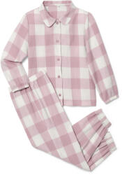 Tchibo - Kislány flanel pizsama - Gyerek - méret 122/128 - fehér/kockás