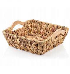 Mondex AMPARO kézzel fonott természetes tálca / kosár - 24x8x24 cm (IMO-CHH-HIWB5981)