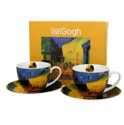 Duo Gift Van Gogh Kávéház éjjel porcelán csésze aljjal- 270 ml - 2 személyes készlet díszdobozban (IMO-DG-59359)