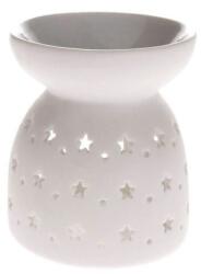 Dakls Kerámia párologtató csillagokkal - 9x7, 7 cm - fehér (IMO-CHH-JON4125)