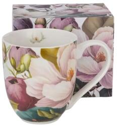 Duo Gift Magnólia virágos porcelán nagyméretű XXL bögre - 1 literes (IMO-CHH-54392)