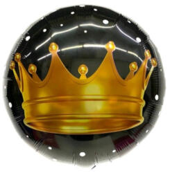  Arany korona fólia lufi 45cm