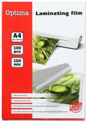 OPTIMA Lamináló fólia OPTIMA A/4 100 mikron fényes 100/csom (20271) - irodaszerwebaruhaz