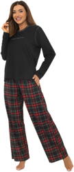Italian Fashion Pijama dama ITALIAN FASHION ROZANA lung melange închis/print: XL (AAF-KPZ-ROZANDDMD XL)