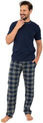 Italian Fashion Pijama bărbați ITALIAN FASHION ANDREAS scurt lung albastru închis/print: 3XL (AAF-MPZ-ANDREKDGD 3XL)