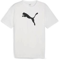 PUMA teamRISE logo férfi póló, fehér-fekete, S25 (65870504)