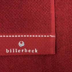 Billerbeck rizskötésű törölköző, Bordó, 30x50 cm (2 db)