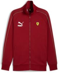 PUMA Ferrari Race Iconic T7 férfi cipzáros pulóver, intense piros-sárga, S24 (62519809)