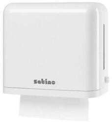 Satino Wepa Midi hajtogatott kéztörlő adagoló ABS műanyag, fehér