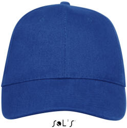 SOL'S Uniszex vastag 6 paneles pamut baseball sapka, SOL'S SO88100, Royal Blue-U (so88100ro-u)