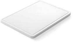 HENDI Univerzális vágódeszka hornyokkal, HENDI, Fehér, 355x250x(H)15mm