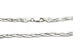 Ezüst karkötő fonott 3mm széles