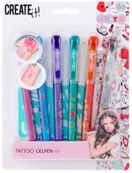 Canenco Illatos tetováló tollak 6 db + 2 sablonával (84200V1)