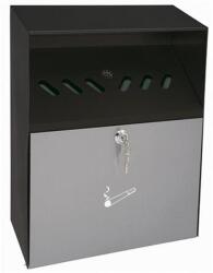 WEDO Fali hamutartó, acél, hat nyílással, esővédővel, WEDO, szürke/fekete (UW031) - fiorex