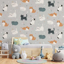 Wallvision Cica mintás gyerekszoba fotótapéta 350x250cm